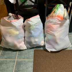 3 Garbage Bags Full Of Stuffed Animals Free