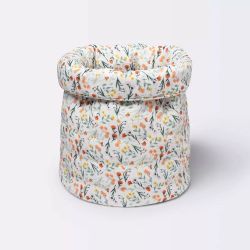 Cloud Island Large Quilted Storage Bin Basket Floral 
