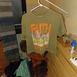 Women's T-shirt Large With Faith On It And Some Other Stuff And It's The Brand Is Inspired Culture From Las Vegas I Mean Los Angeles Large Made Out Of