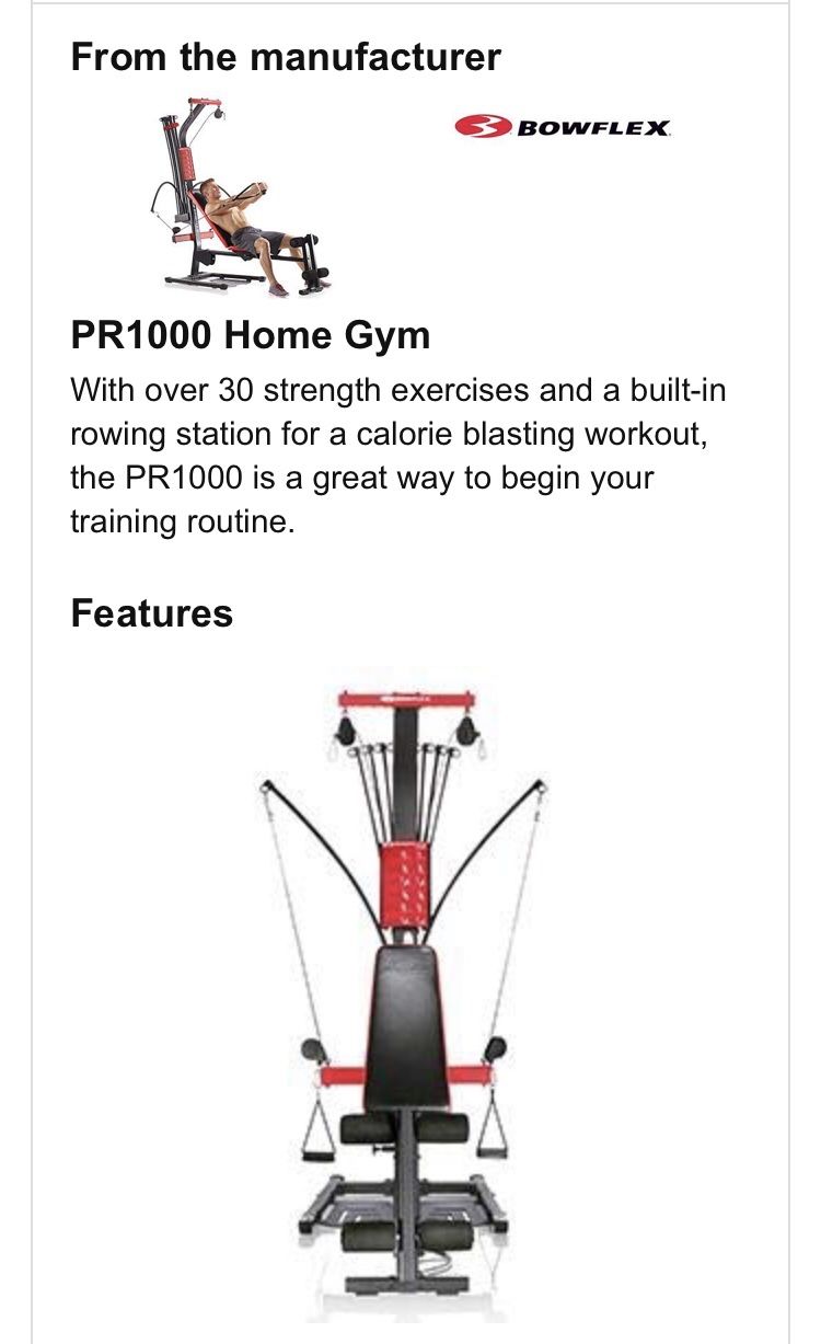 Bowflex pr1000