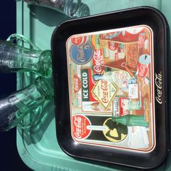 Nice Coca-Cola Tray With Glasses All For Only $20 Firm
