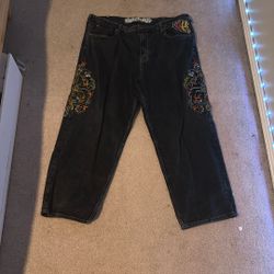 Ninthhall Black Baggy Jeans 