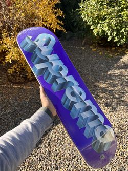 Supreme Cheome Logo Skateboard 