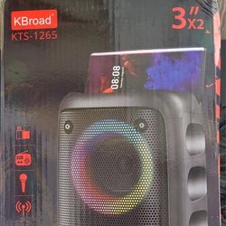 Kbroad Kts-1265 Portable Wireless Speaker W/bluetooth