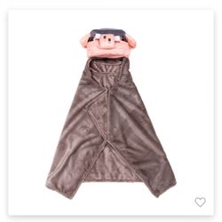 Minecraft Legends Hooded Kids' Blanket Piglin Runt $15