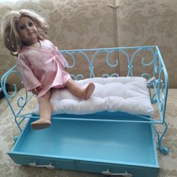 Vintage American Girl Doll, and Trundle Bed...Blonde, Hazel Eyes