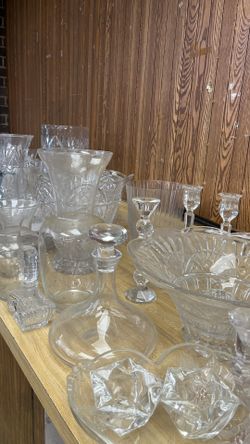 Collection Of Glass And Crystal 