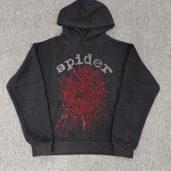 Spider Red Rhinestone Size S