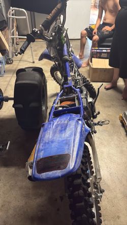 Blue Dirt Bike Motocross Motorcycle