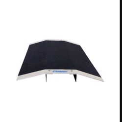 Ruedamann Bridge Threshold Ramp L15.7'' x H1.6'' with Supporting Frame and Non-Slip Surface,Ramp for Wheelchairs