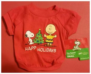Happy Holidays Pet Tee Shirt - Small