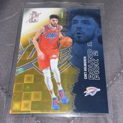 Chet Holmgren Gold Pandora Refractor (Topps NBA Signature Class 2025/26)