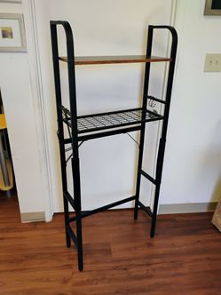 Industrial Style Over the Toilet Storage