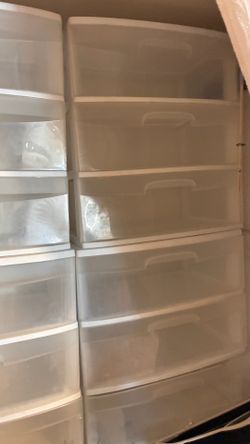 Clear plastic dressers