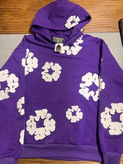 Denim Tears Hoodie Purple Sz S
