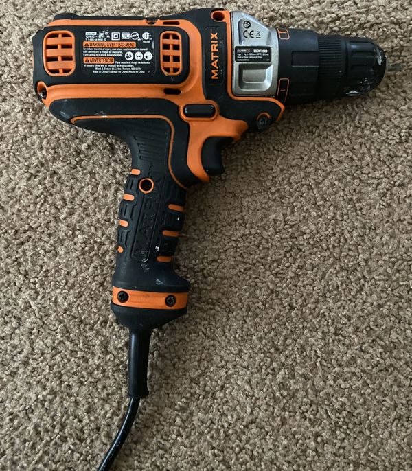 Black + Decker Matrix 4 Amp 3/8 in. Corded Drill and Driver for Sale in