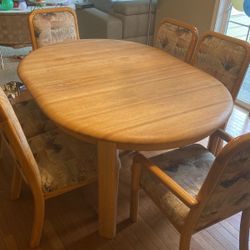 Solid Oak Dining Table 