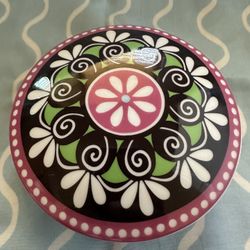 "VERA BRADLEY CUPCAKE PINK CERAMIC 6" ROUND TRINKET BOX", Andrea by Sadek