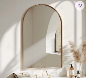 NEW Arched Gold Medicine Cabinet w/ Mirror – Still in Box