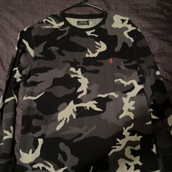 Camo Polo long sleeve