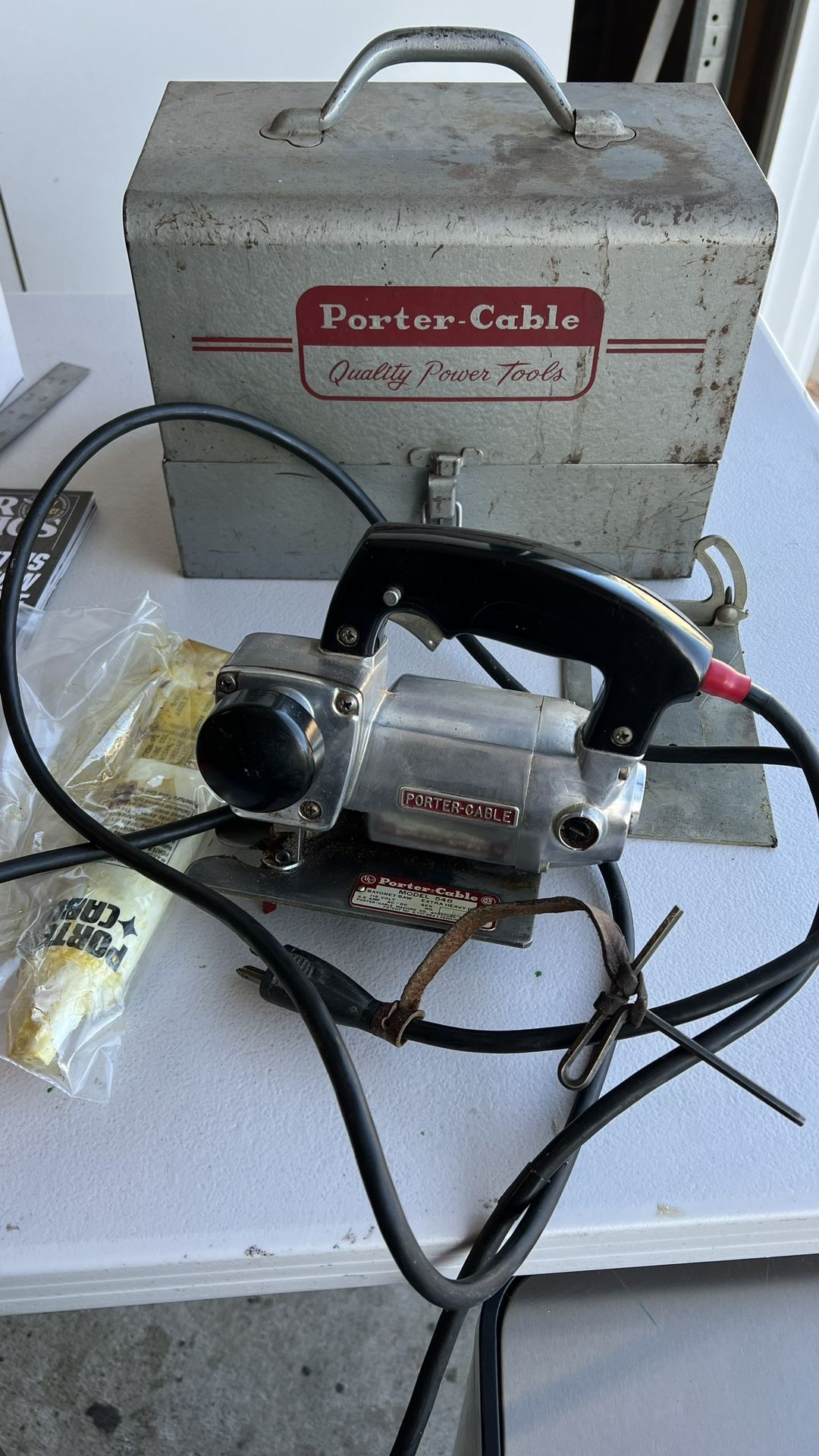 Vintage Porter Cable 548 Extra Heavy Duty Worm Drive Bayonet Saw / Jigsaw