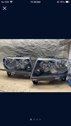 OH75 fit 11-13 jeep Grand Cherokee Headlight Pair Lights Lamp