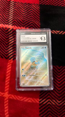 Squirtle 9.5 mint certified card (halo)