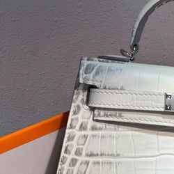 Croc Hermes Birkin Bag 