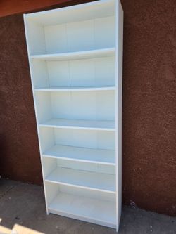 Like new bookcase storage cabinet wood shelf