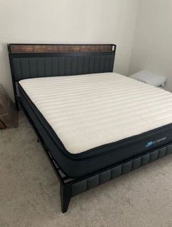 King bed frame and 12” mattress