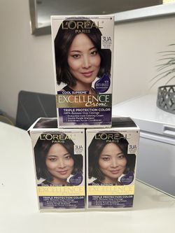 L'Oreal Paris Cool Supreme Excellence Creme Hair Color 3UA Ultra Ash Nat. Black