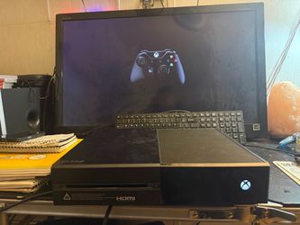 Microsoft xbox one s black color console stock in factory reset mode