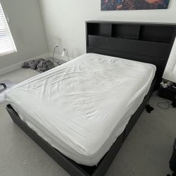 Queen Size Bed Frame & Mattress Set