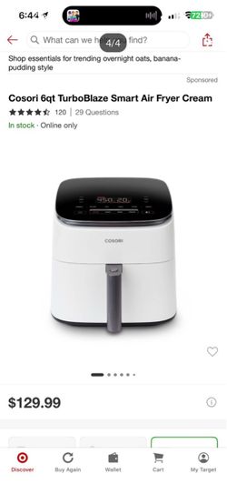Cosori 6qt TurboBlaze Smart Air Fryer