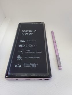 SAMAUNG NOTE 9....UNLOCK FOR ANY SIM