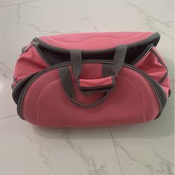 Pink Luggage On Wheels 