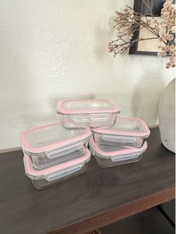 Glass food containers