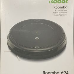 Brand New, never used  iRobot Roomba 694 Robot Vacuum-Wi-Fi Connectivity, Personalized Cleaning Recommendations, Works with Alexa, Good for Pet Hair, 