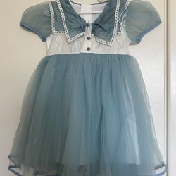 Toddler Girl 4T Blue Dress NEW