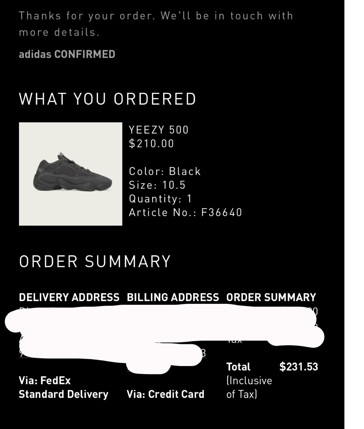 Yeezy 500 Utility Black