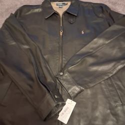 POLO RALPH LAUREN LEATHER JACKET