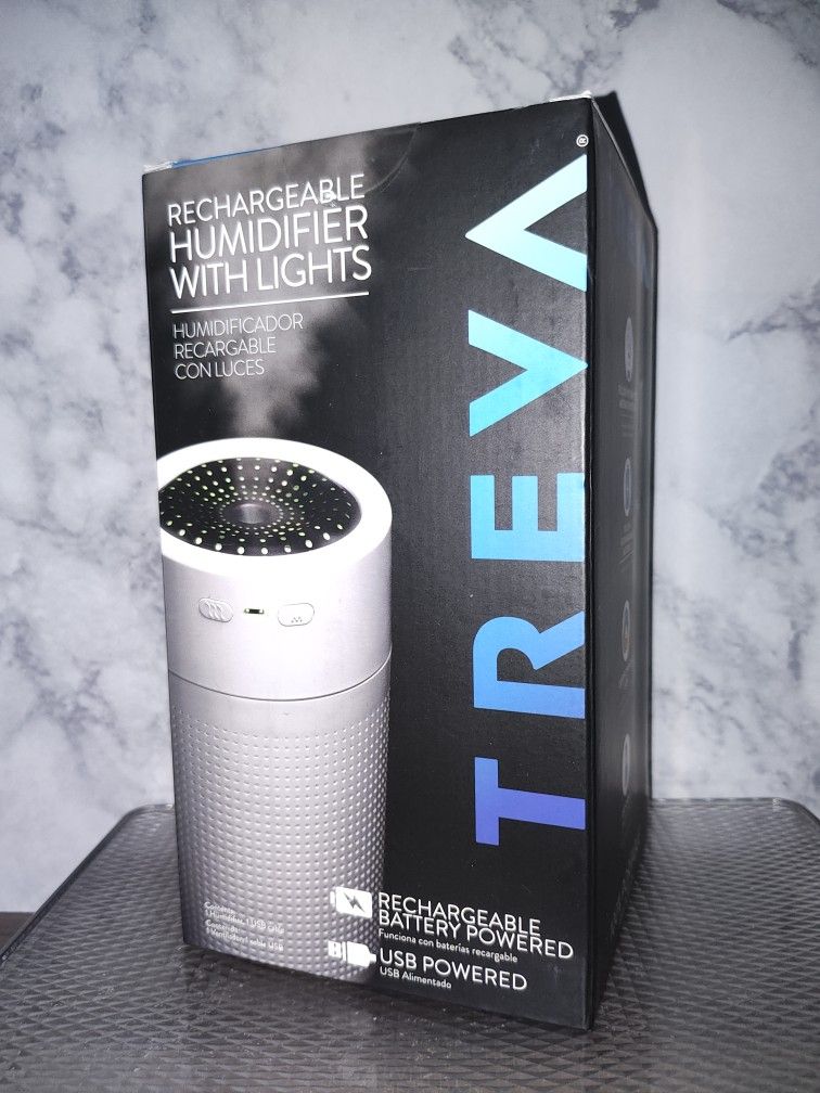 Brand NEW! 🆕   TREVA-Rechargeable Humidifier w/ Lights (((PENDING PICK UP)))