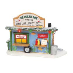 🏕️ Dept 56 Cracker Box Snack Shack – Snow Village Collection ((contact info removed)), New ❄️ 