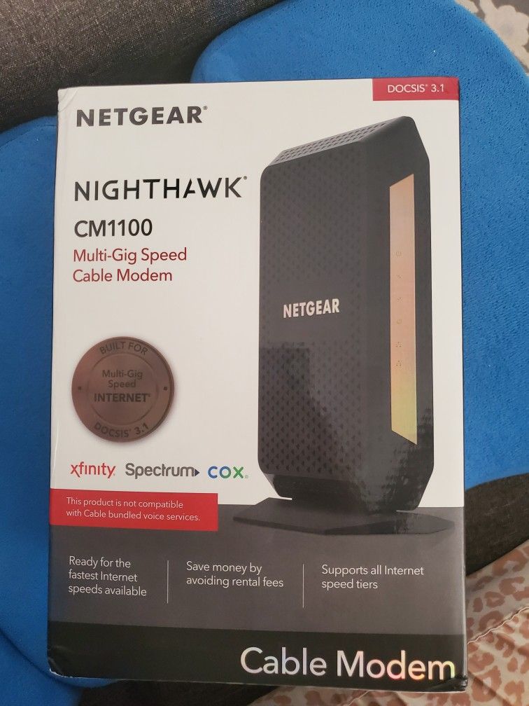 Netgear Nighthawk CM1100 Multi-Gig Speed Cable Modem