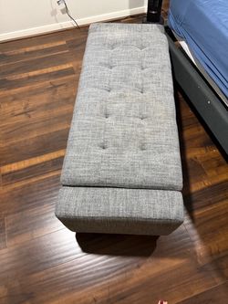 Modern Upholstered Storage Ottoman – Stylish Hidden Storage Bench