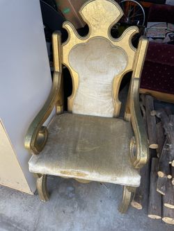 Vintage Gold Accent Chair
