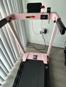 DeerRun Pink Smart Treadmill / Walking Pad – PitPat App
