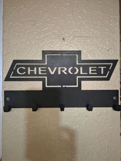 Chevrolet Bowtie Metal Wall Key Holder