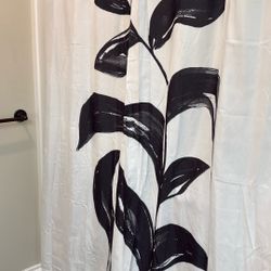 Shower Curtain Black And White 