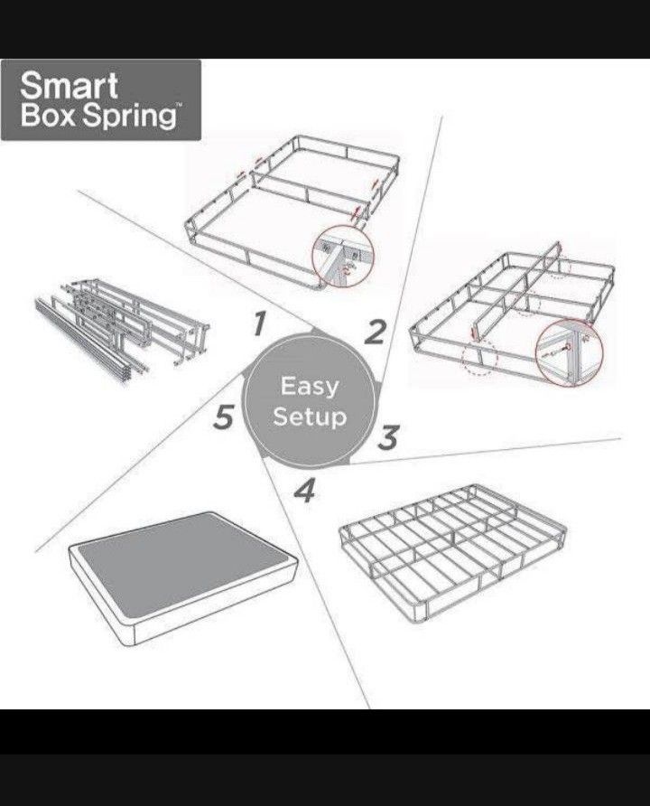 Mainstays 9" Easy Assembly Smart Box Spring, Full MAINSTAYS MAINSTAYS 9